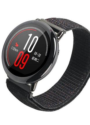 Нейлоновий ремінець для годинника xiaomi huami amazfit sport smartwatch - black