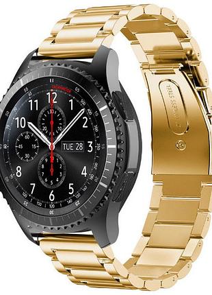 Металлический ремешок primo для часов samsung gear s3 classic sm-r770/frontier rm-760 - gold