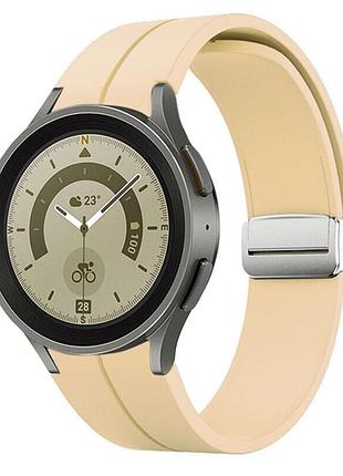Ремінець primolux magnetic silicone для годинника samsung galaxy watch 4 / watch 5 / watch 5 pro - official pink m/l