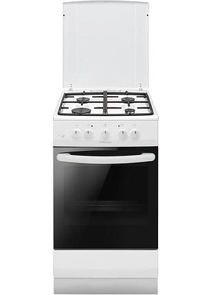 Плита hansa fcgw510554 газовая, 56л, 50x60см, чугун, белый