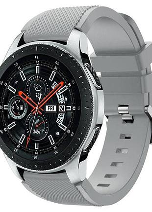 Силиконовый ремешок для часов samsung galaxy watch 46 mm sm-r800 - grey