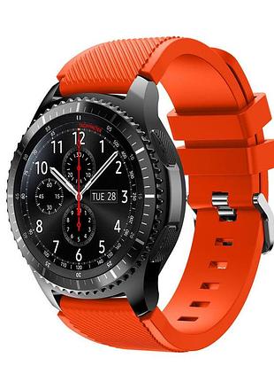 Силиконовый ремешок primo для часов samsung gear s3 classic sm-r770 / frontier rm-760 - orange