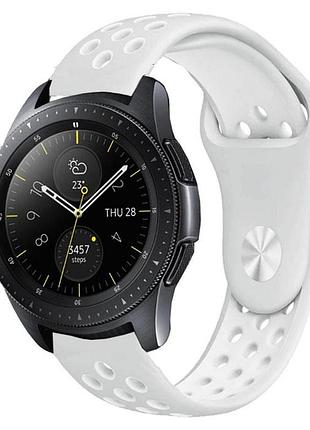 Спортивный ремешок primo perfor sport для часов samsung galaxy watch 42 mm (sm-r810) - grey&white
