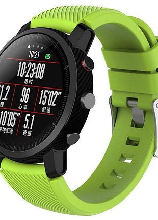 Силиконовый ремешок primo для часов xiaomi huami amazfit sportwatch 2 / amazfit stratos - light green