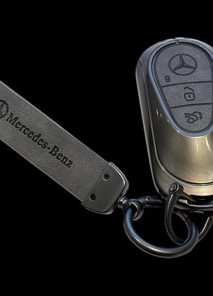 Чохол mk01 для смарт ключа mercedes benz 2022 eqe suv x294 c/s class w206 w223 s350 c260 c300 s400 s450 s500 - grey