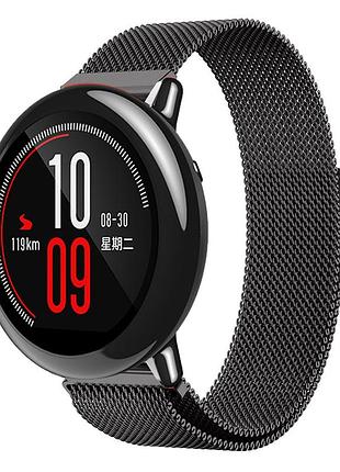 Міланський сітчастий ремінець primo для годинника xiaomi huami amazfit sport smartwatch - black