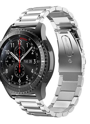 Металлический ремешок primo для часов samsung gear s3 classic sm-r770/frontier rm-760 - silver
