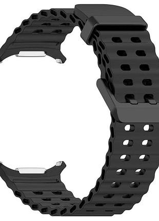 Ремешок силиконовый primolux ocean для часов samsung galaxy watch ultra 47 mm (sm-l705) - black