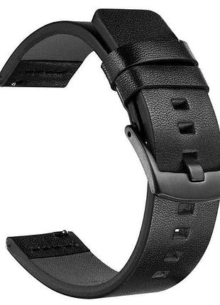 Кожаный ремешок primo classic для garmin vivoactive 3 / vivomove hr / forerunner 245/645 - black
