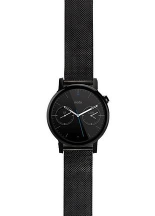 Міланський сітчастий ремінець для годинника motorola moto 360 2nd gen (46mm) - black