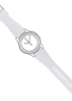 Силиконовый ремешок для часов samsung galaxy watch 46 mm sm-r800 - white