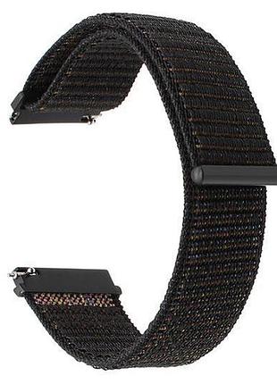Нейлоновий ремінець для годинника samsung galaxy watch active (sm-r500) / active 2 (sm-r820/r830) - black