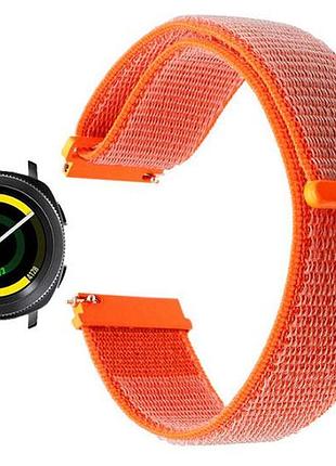 Нейлоновий ремінець primo для годинника samsung sport gear sm-r600 - orange