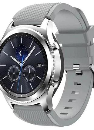 Силиконовый ремешок primo для часов samsung gear s3 classic sm-r770 / frontier rm-760 - grey