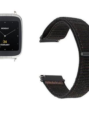 Нейлоновый ремешок для часов asus zenwatch 2 (wi501q) - black