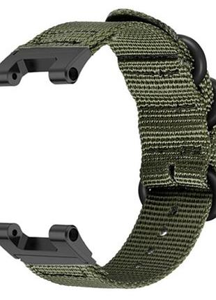 Нейлоновий ремінець primo traveller для годинника xiaomi amazfit t-rex (a1918) / t-rex pro (a2013) - army green