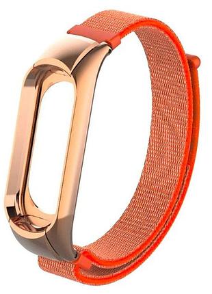 Нейлоновый ремешок primo для фитнес-браслета xiaomi mi band 3 - orange