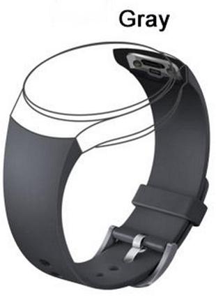 Силиконовый ремешок primo для часов samsung gear s2 sports sm-r720 / sm-r730 grey
