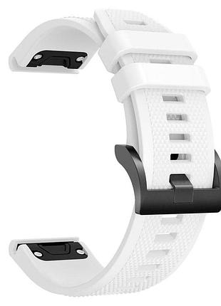 Силиконовый ремешок primo для часов garmin fenix 7x / fenix 7x pro / fenix 8 51mm - white