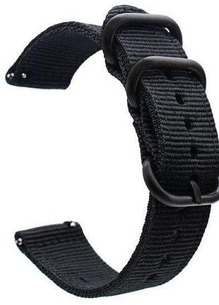 Нейлоновий ремінець primo traveller для годинника amazfit bip 5 / bip 6 - black
