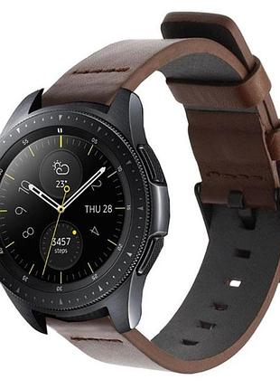 Кожаный ремешок primo classic для часов samsung galaxy watch 42 mm (sm-r810) - coffee