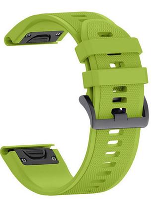 Силиконовый ремешок primo для часов garmin fenix 3 / 3hr / fenix 5x / 6x - lime