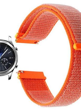 Нейлоновий ремінець primo для годинника samsung gear s3 classic sm-r770 / frontier rm-760 - orange