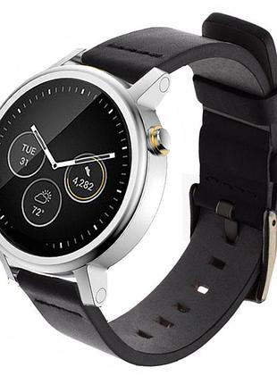 Кожаный ремешок primo classic для часов motorola moto 360 2nd gen (46mm) - black