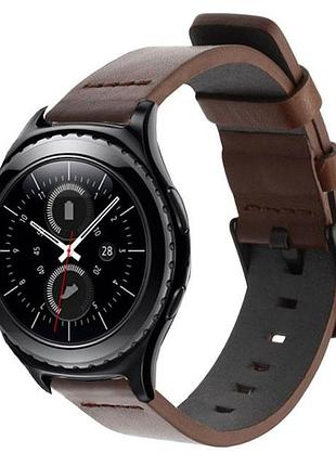 Кожаный ремешок primo classic для часов samsung gear s2 classic (sm-r732 / sm-r735) - coffee