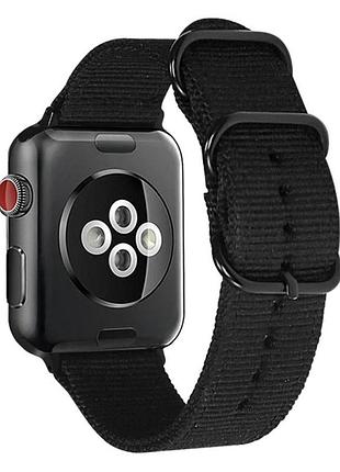 Нейлоновий ремінець primolux traveller для годинника apple watch 42mm / 44mm / 45mm - black