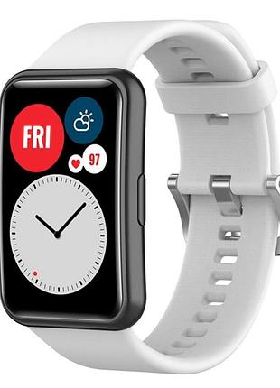 Силиконовый ремешок primolux для смарт-часов huawei watch fit / fit se (tia-b09, tia-b29, sta-b39) - white