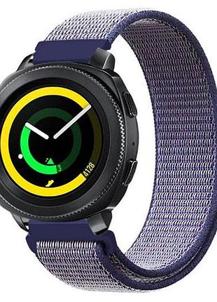 Нейлоновий ремінець primo для годинника samsung sport gear sm-r600 - navi blue
