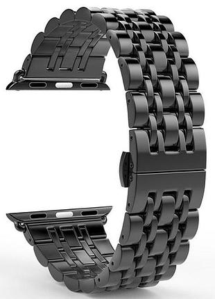 Металлический ремешок primo steel link для часов apple watch 42mm / 44mm / 45mm - black