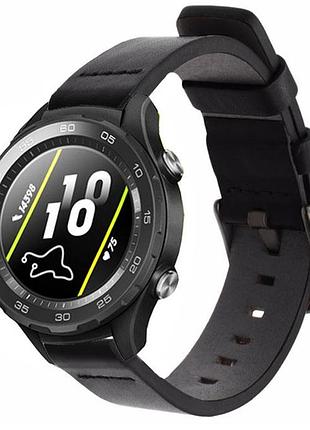 Кожаный ремешок primo classic для часов huawei watch 2 - black
