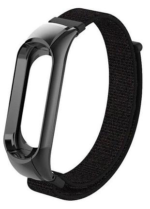 Нейлоновый ремешок для фитнес-браслета xiaomi mi band 3 - black