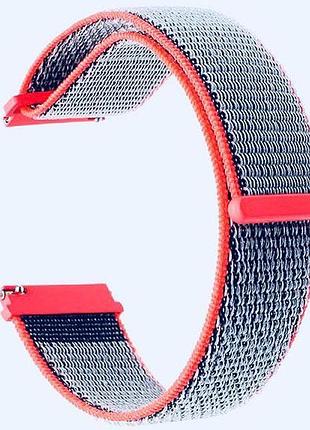 Нейлоновый ремешок для часов samsung galaxy watch 42 mm (sm-r810) - neon red