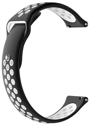 Спортивний ремінець primo perfor sport для годинника huawei watch 2 - black&white
