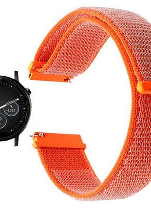 Нейлоновий ремінець для годинника motorola moto 360 2nd gen (42 mm ) - orange