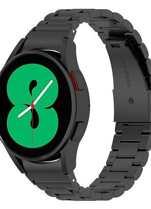 Металевий ремінець primolux для годинника samsung galaxy watch 4 40mm sm-r860 / sm-r865 - black