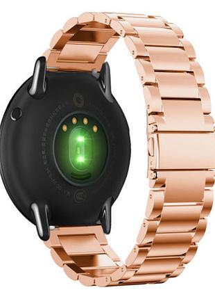 Металевий ремінець primo для годинника xiaomi huami amazfit sport smartwatch - rose gold