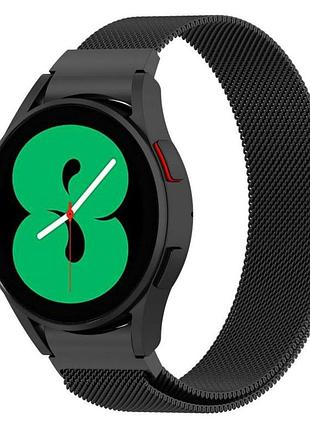 Міланський сітчастий ремінець primolux для годинника samsung galaxy watch 5/watch 5 pro — black