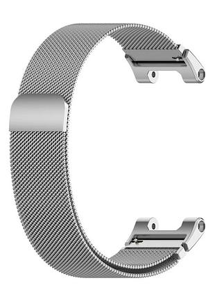 Міланський сітчастий ремінець primo для годинника xiaomi amazfit t-rex (a1918) / t-rex pro (a2013) - silver