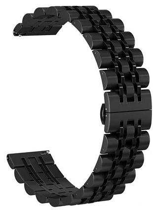 Металевий ремінець primolux steel link для годинника amazfit gtr 2 / amazfit gtr 3 - black