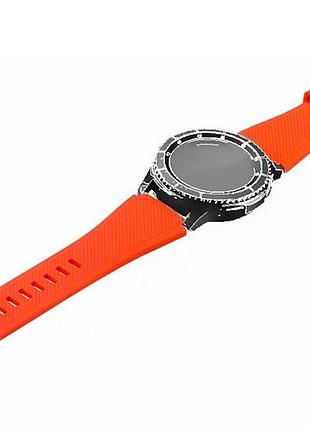 Силиконовый ремешок для часов samsung galaxy watch 46 mm sm-r800 - orange