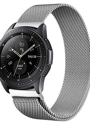 Міланський сітчастий ремінець для годинника samsung galaxy watch 42 mm (sm-r810) - silver