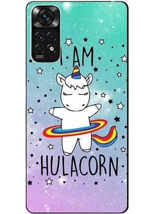 Силиконовый чехол бампер для xiaomi redmi note 11s / note 11 с рисунком единорог пони