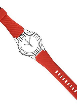 Силиконовый ремешок для часов samsung galaxy watch 46 mm sm-r800 - red