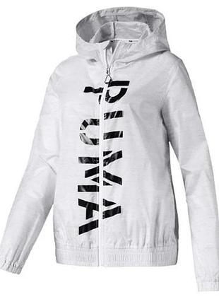 Puma hooded printing jacket white ветровка /14404/