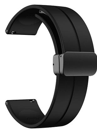 Ремешок primolux magnetic silicone для часов huawei watch gt2 42mm / gt3 42mm - black