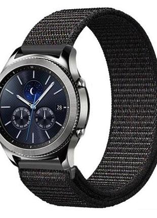 Нейлоновий ремінець primo для годинника samsung gear s3 classic sm-r770 / frontier rm-760 - black